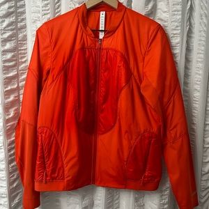 Lululemon coral running bomber jacket
